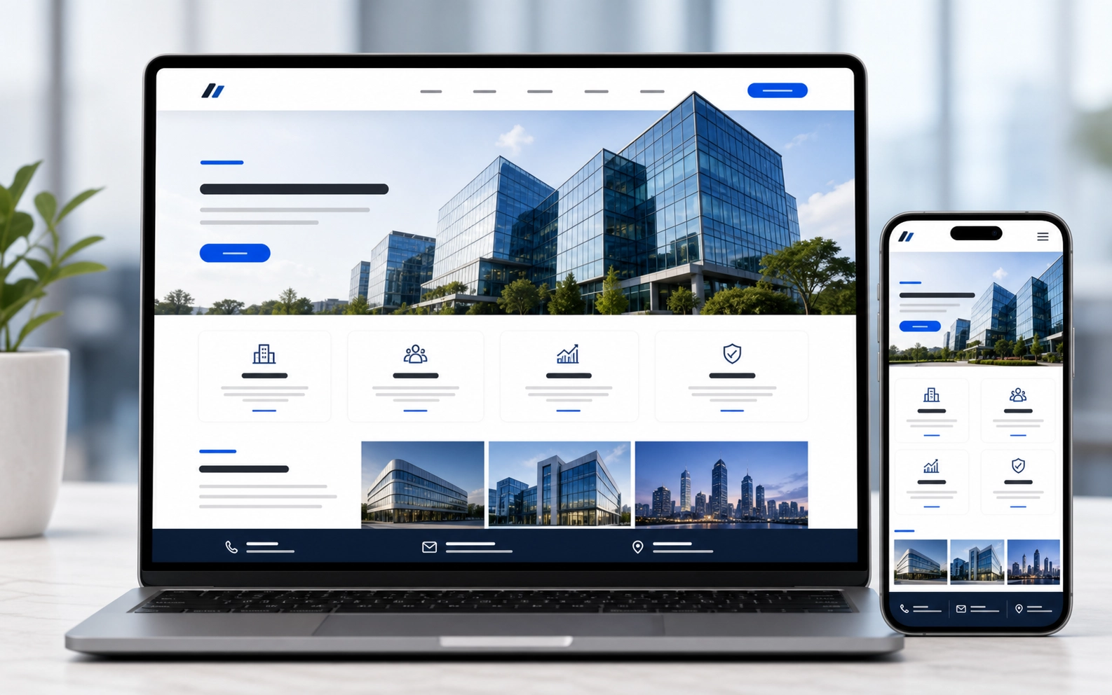 Demo layout website company profile