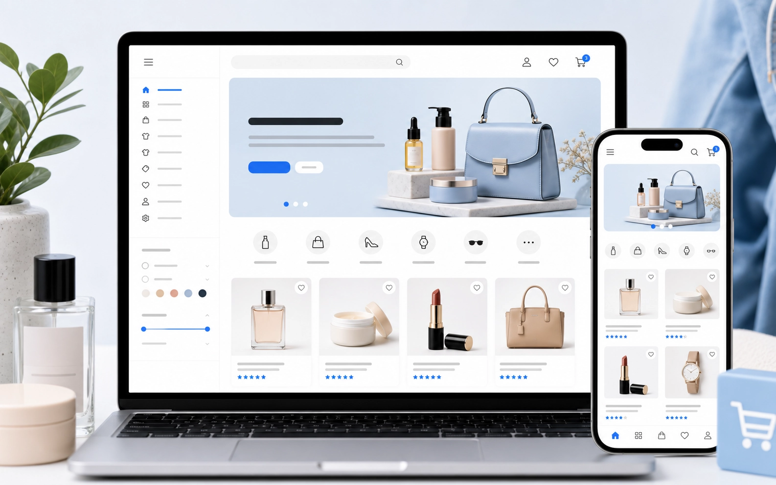 Demo layout website e-commerce